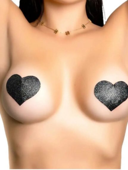 Adesivo de coração com brilho